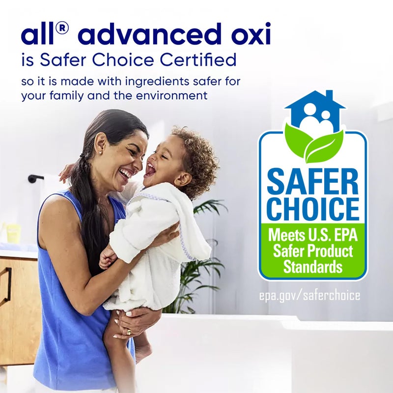 all Liquid Laundry Detergent, Free Clear for Sensitive Skin with OXI, Unscented and Hypoallergenic, 2X Concentrated, 90 Loads - Image 3